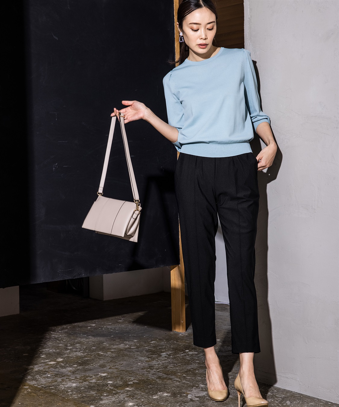 A/C DESIGN BY ALPHA CUBIC エコレザーショルダーバッグ_sub_9