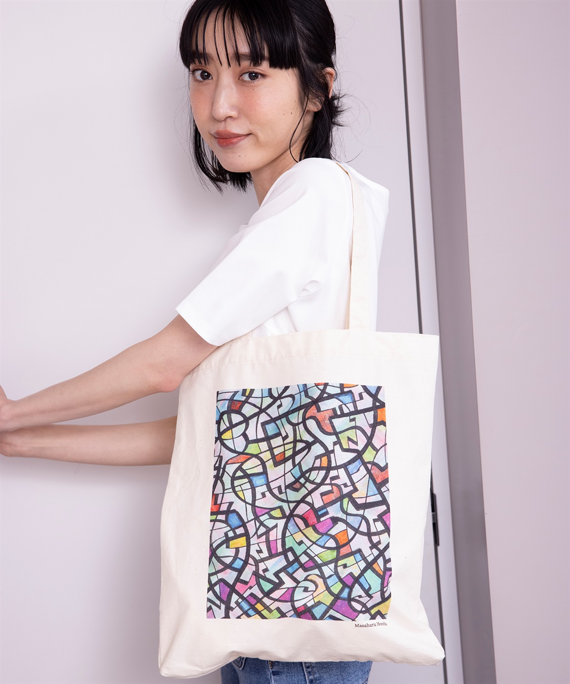 A/C DESIGN BY ALPHA CUBIC 【ヘラルボニー】プリントエコバッグ_sub_3