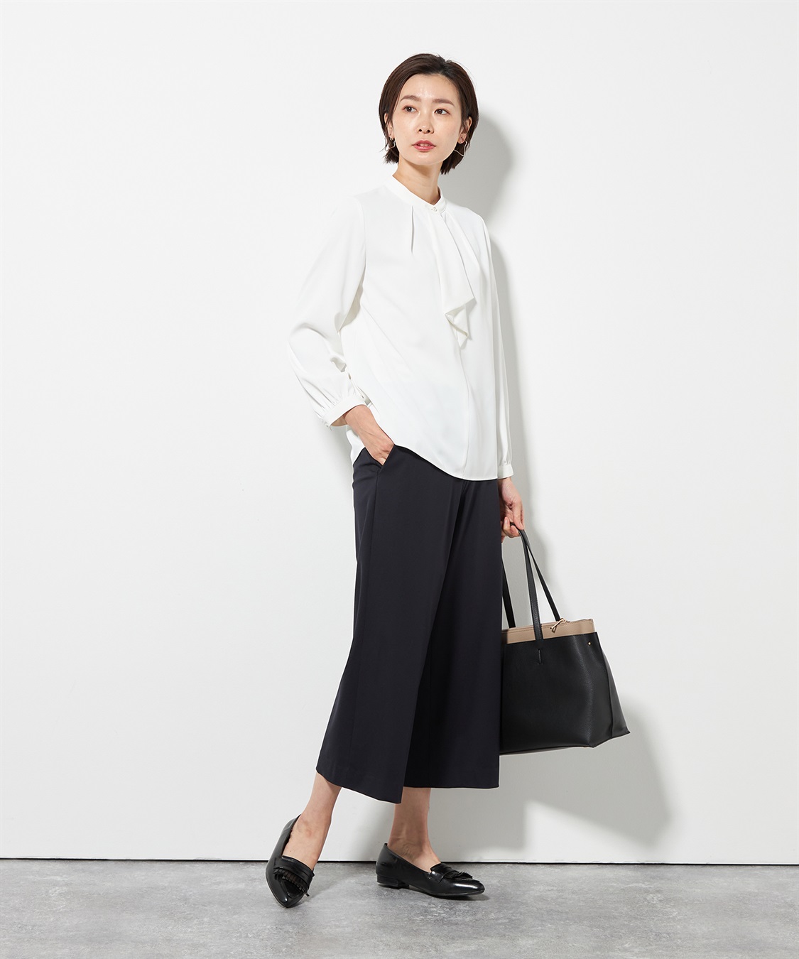 A/C DESIGN BY ALPHA CUBIC エコレザー配色トートバッグ_sub_8