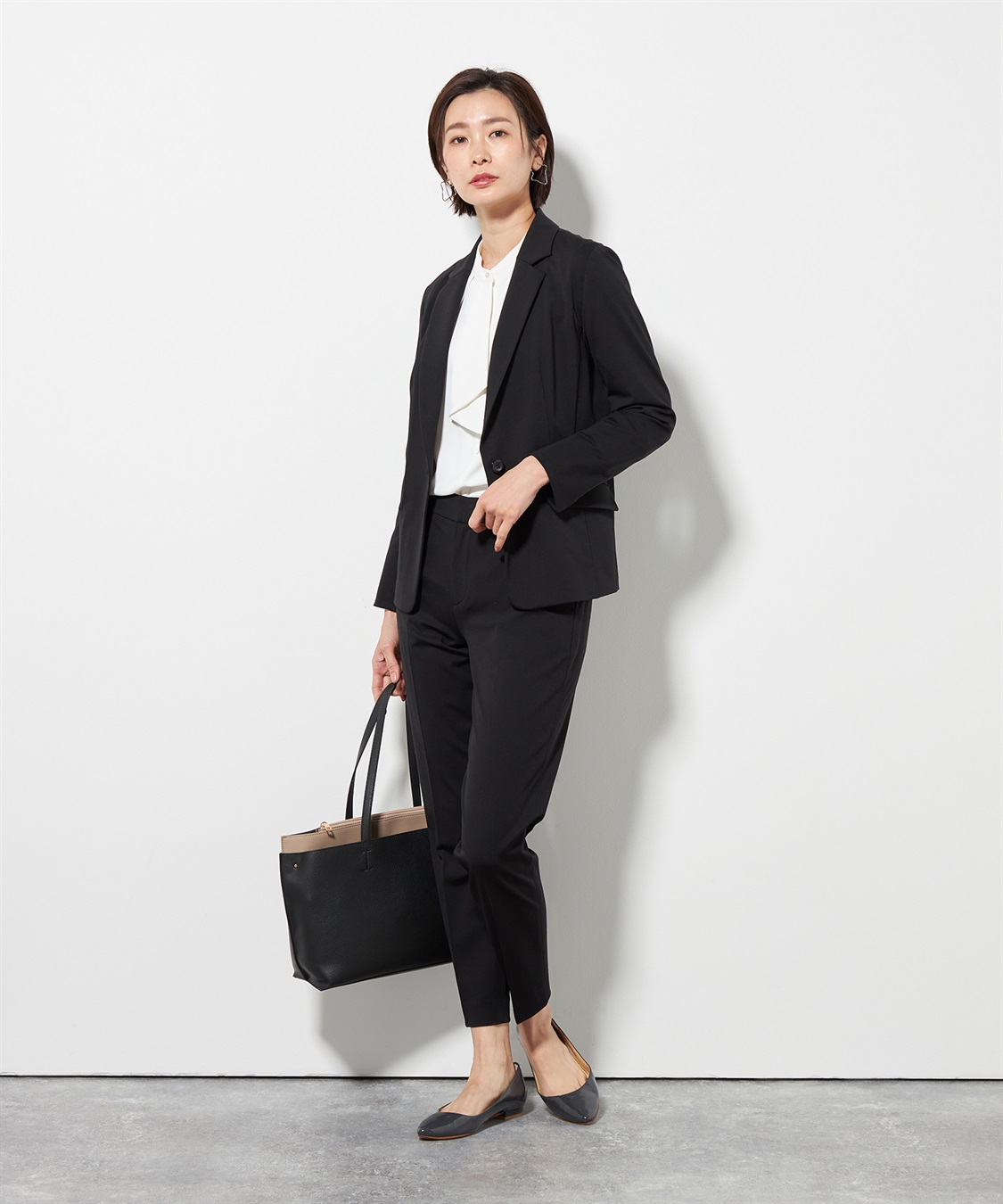 A/C DESIGN BY ALPHA CUBIC エコレザー配色トートバッグ_sub_9