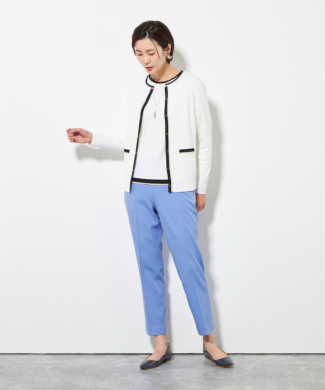 A/C DESIGN BY ALPHA CUBIC パールトップラリエットネックレス_sub_5