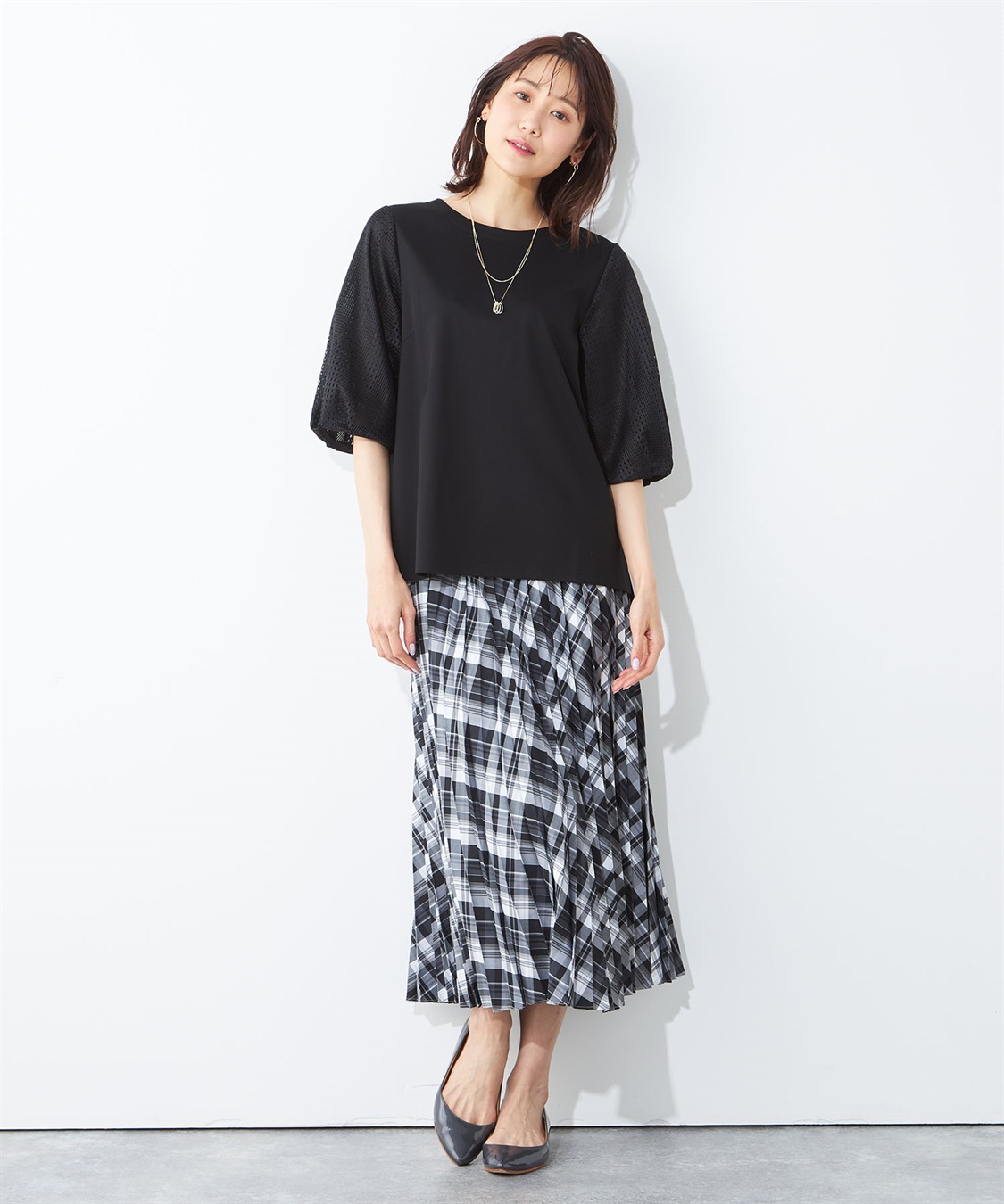 A/C DESIGN BY ALPHA CUBIC リングネックレス_sub_5