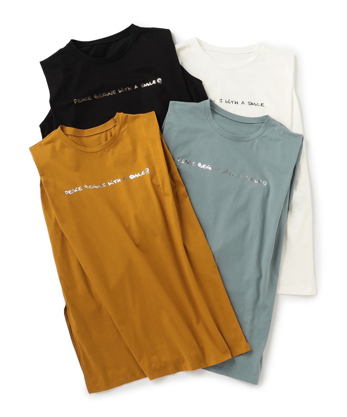 ATS 脇タックノースリーブチュニック_sub_1