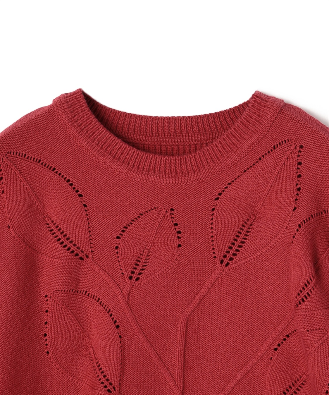 ATSURO TAYAMA リーフモチーフニットトップス_sub_2