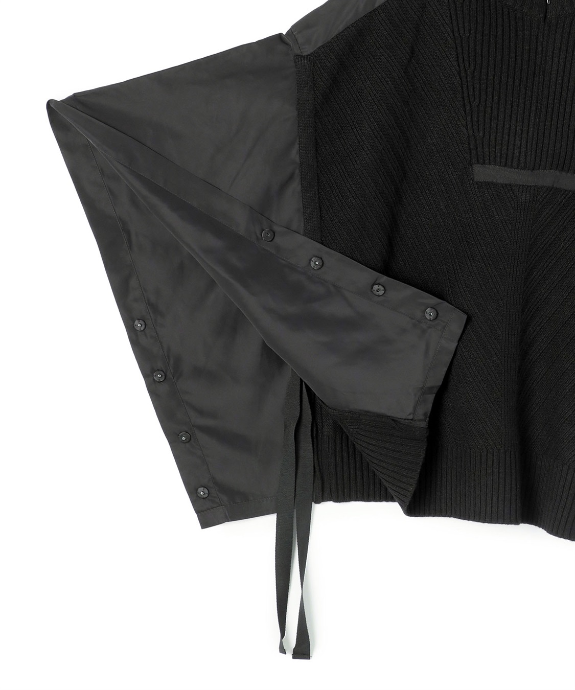 ATSURO TAYAMA 異素材ミックスウールポンチョ_sub_6