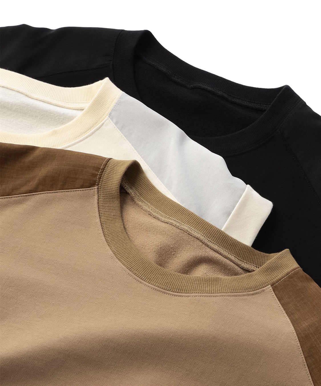 ATSURO TAYAMA 裾プリーツ付き異素材コンビトップス_sub_2