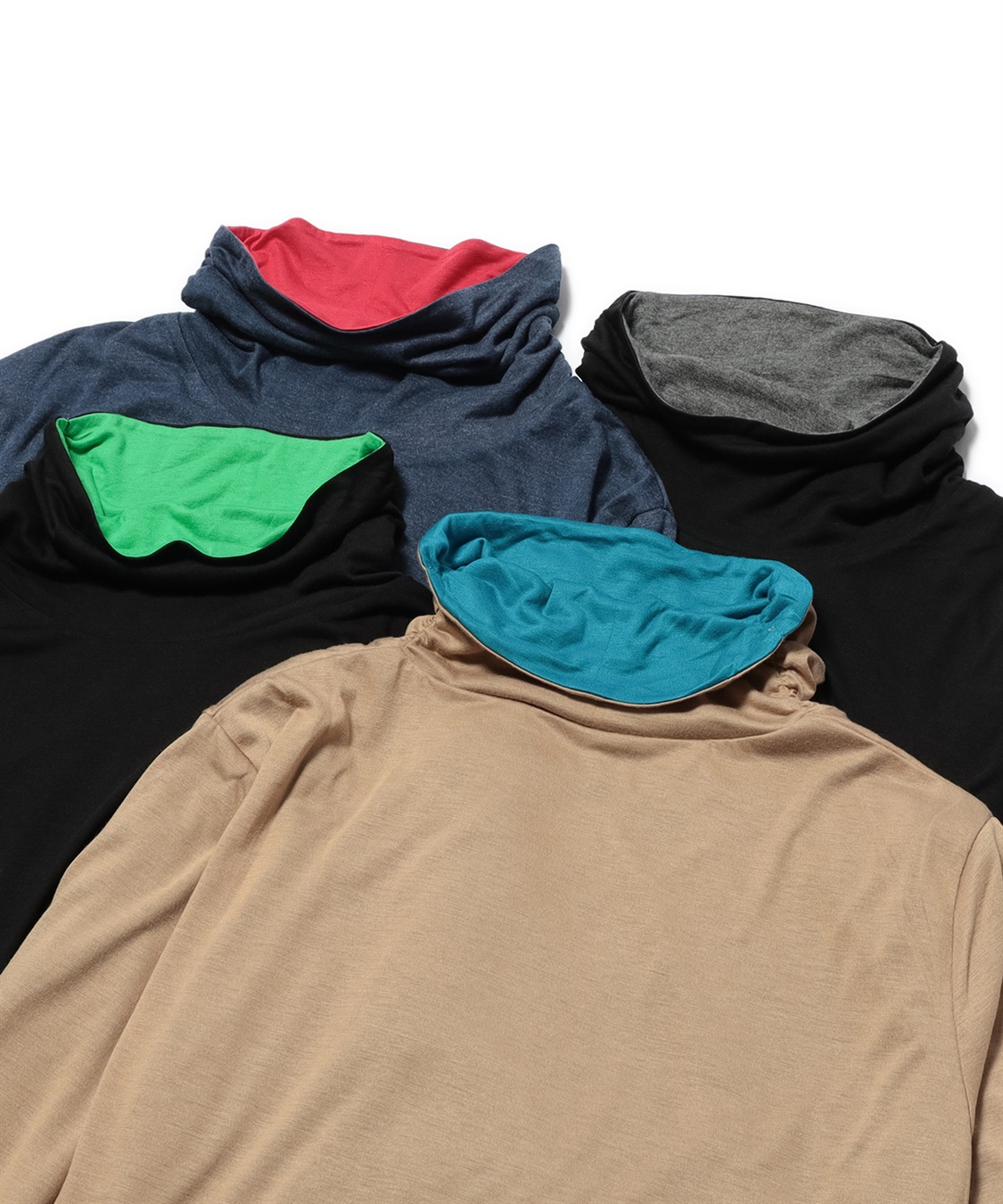 ATSURO TAYAMA 配色リバーシブルタートルプルオーバー_sub_2