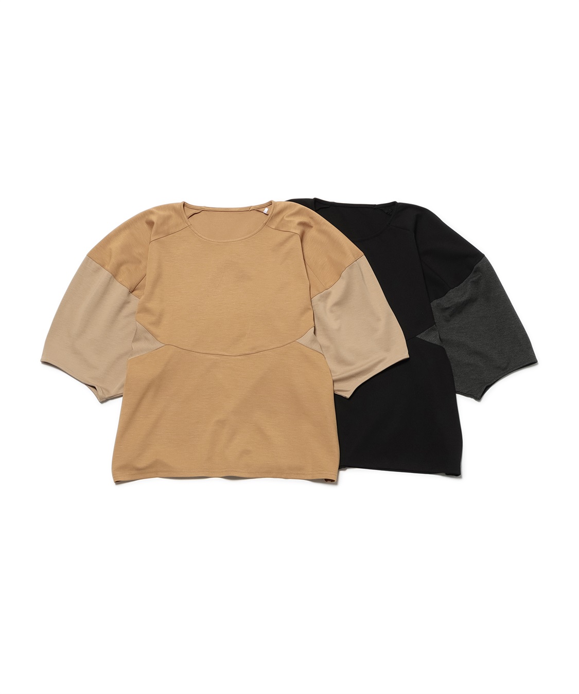 ATSURO TAYAMA 変形配色クルーネックプルオーバー_sub_1