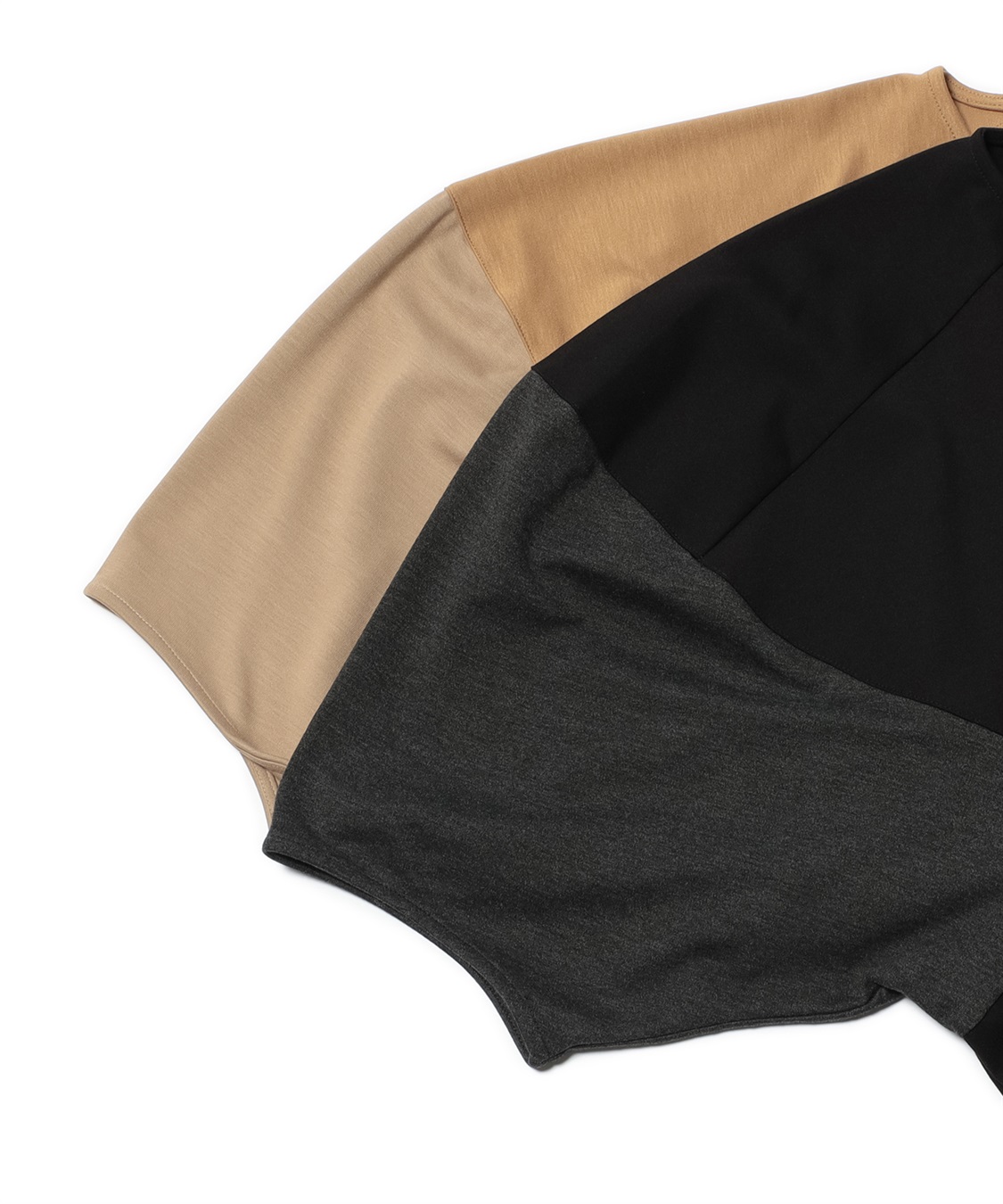 ATSURO TAYAMA 変形配色クルーネックプルオーバー_sub_2