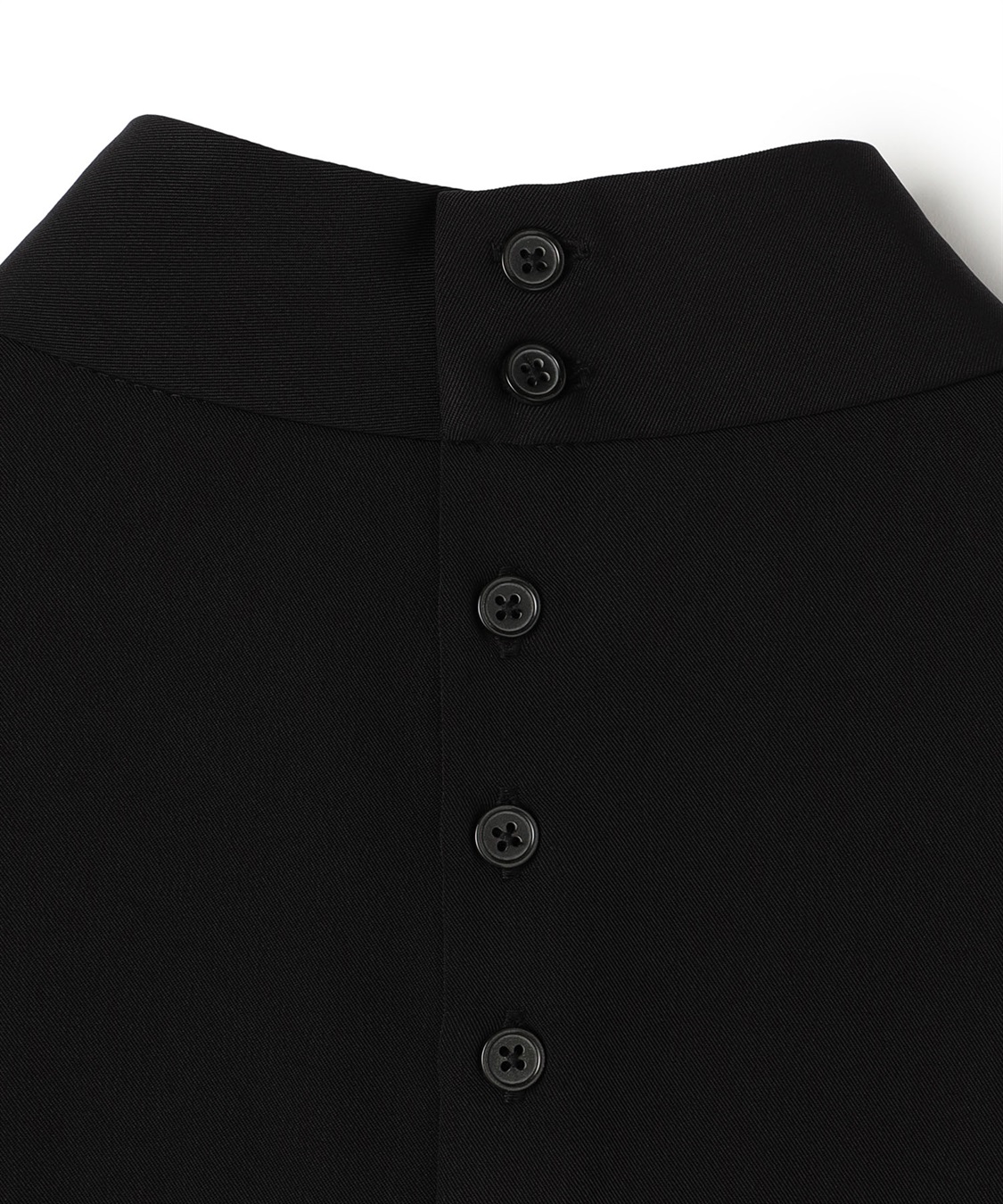 ATSURO TAYAMA ポリエステルギャバジンラッフルブラウス_sub_6