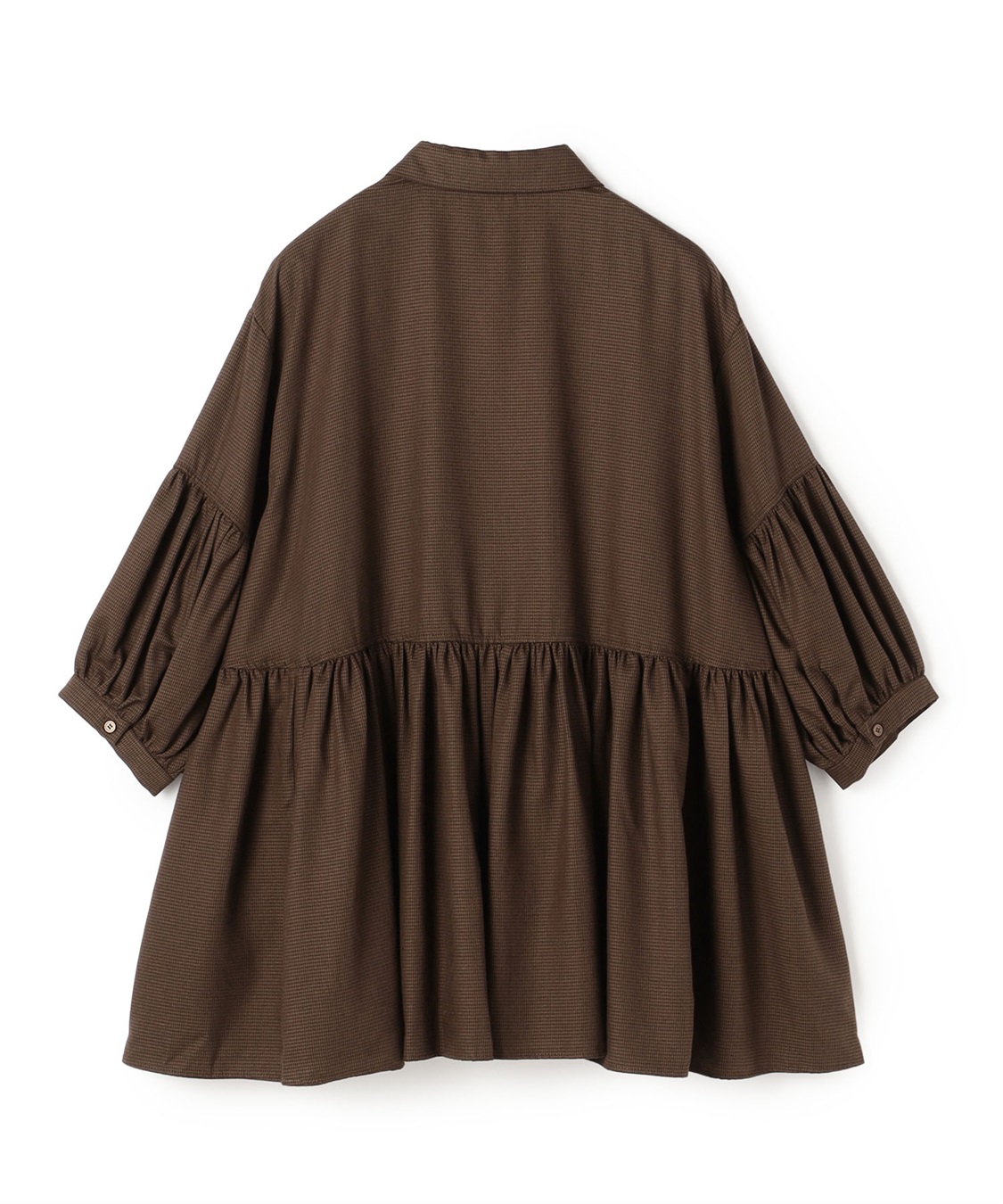 ATSURO TAYAMA 切り替えギャザーチュニックシャツ_sub_5