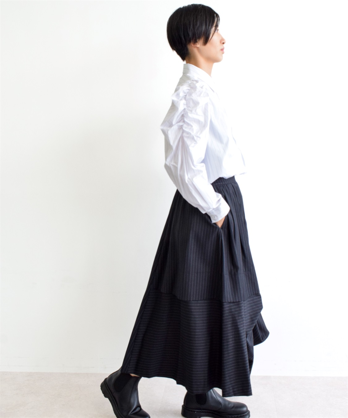 ATSURO TAYAMA ボリューム袖ストライプシャツ_sub_8