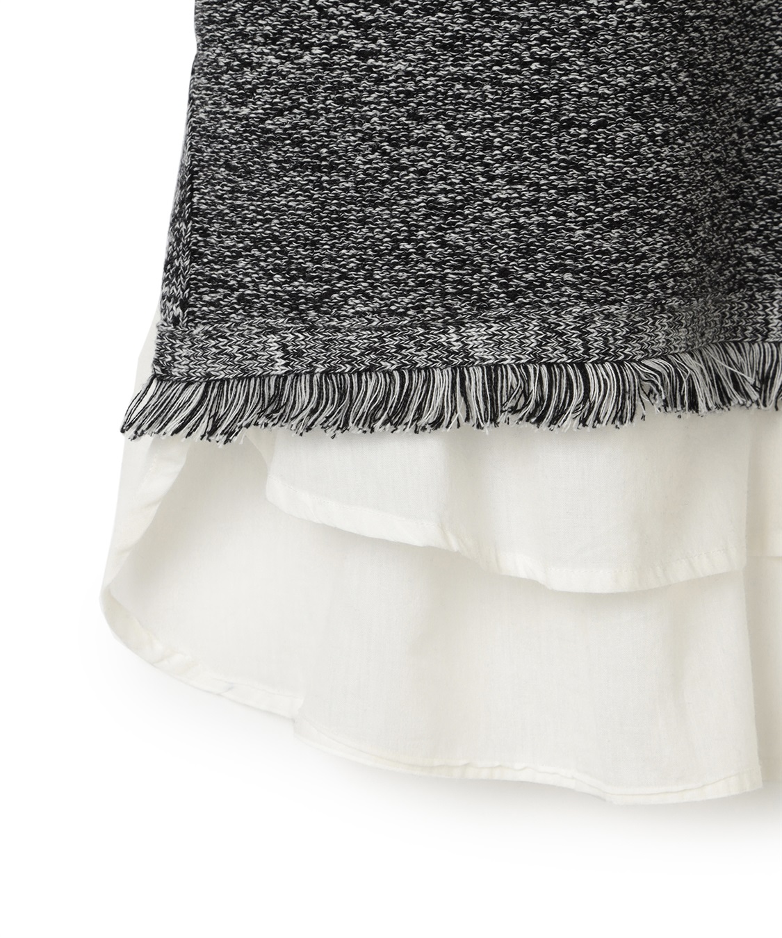 ATSURO TAYAMA ブラウスつきツイード風ニットベスト_sub_3