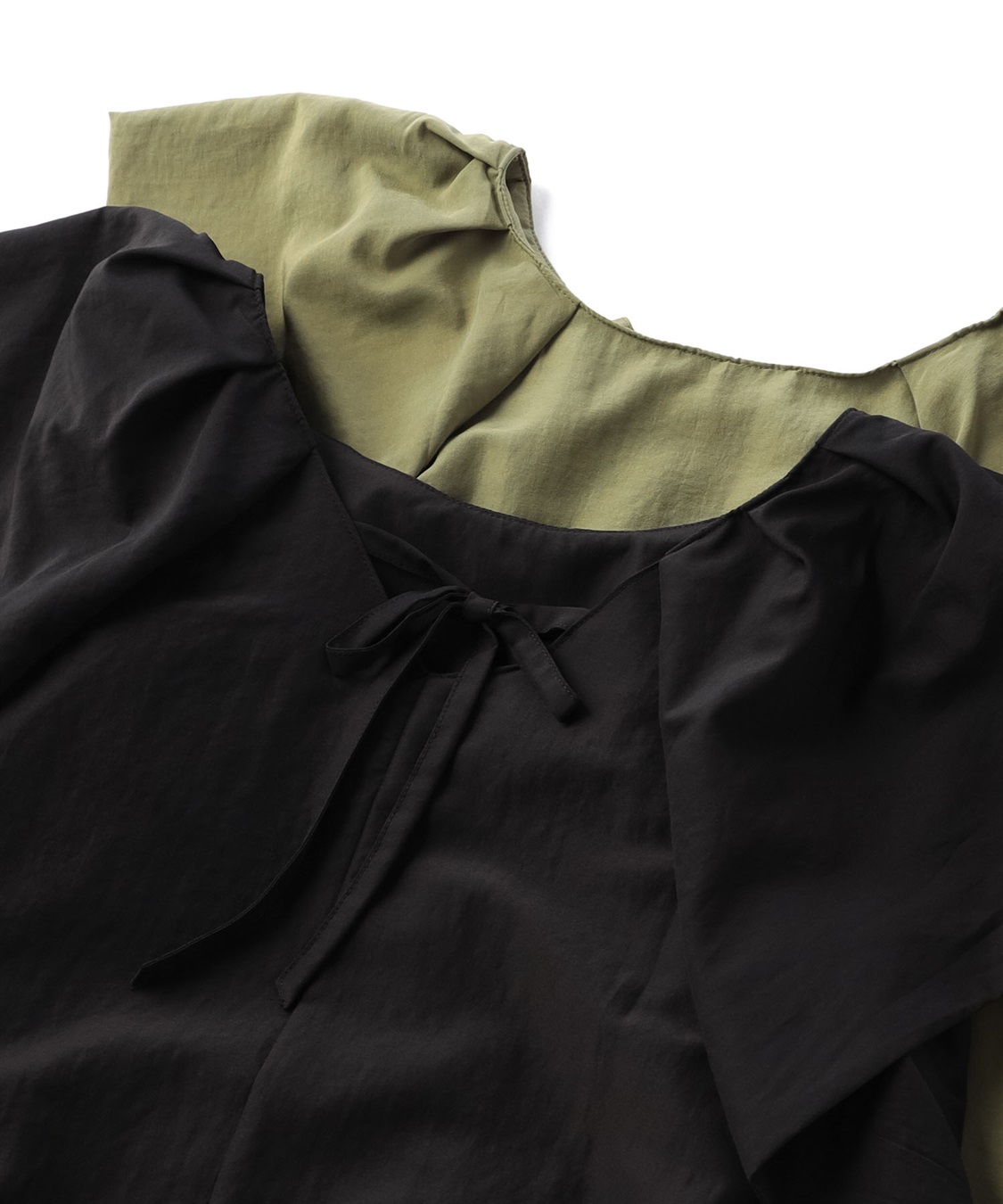 ATSURO TAYAMA フリル袖ロング丈ワンピース_sub_1