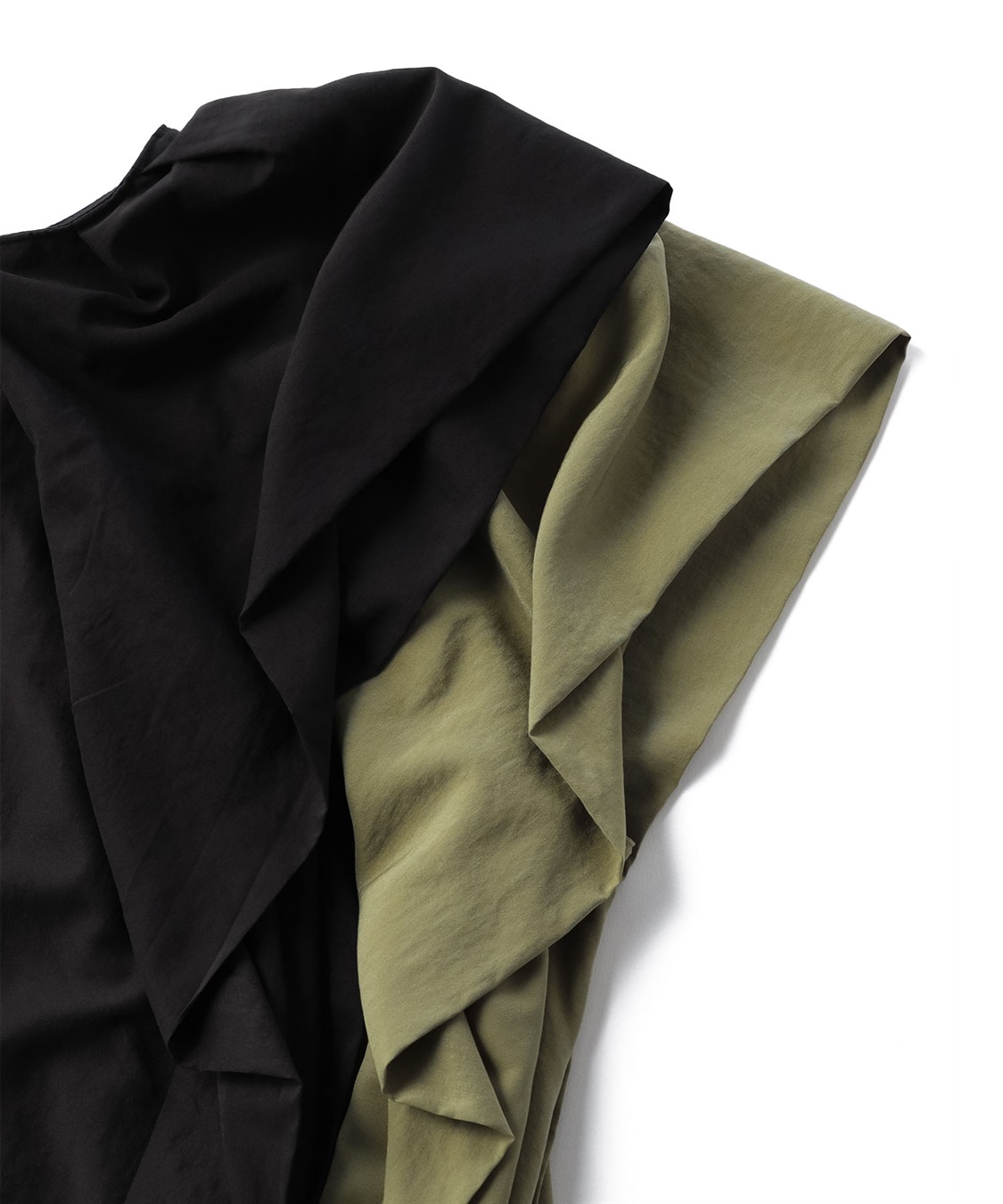 ATSURO TAYAMA フリル袖ロング丈ワンピース_sub_2