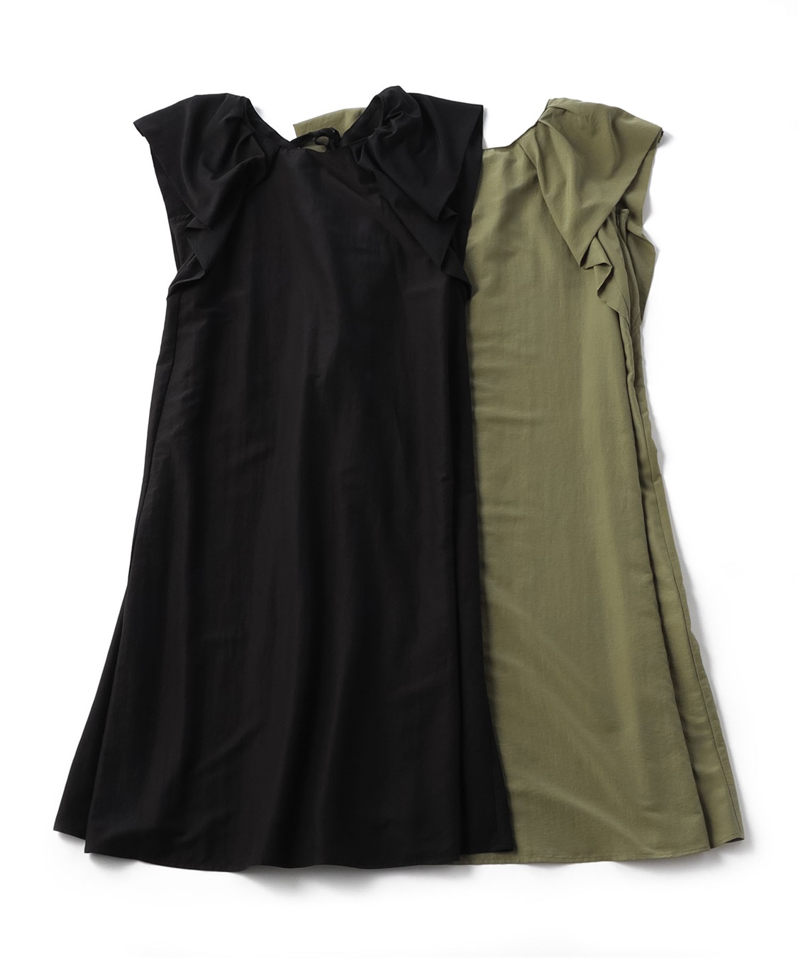 ATSURO TAYAMA フリル袖ロング丈ワンピース_sub_3