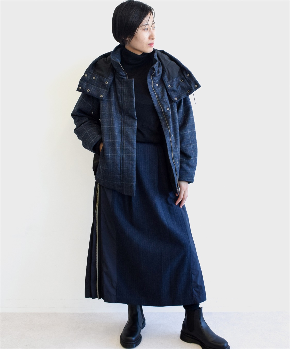 ATSURO TAYAMA 中綿入りチェック柄ブルゾン_sub_13