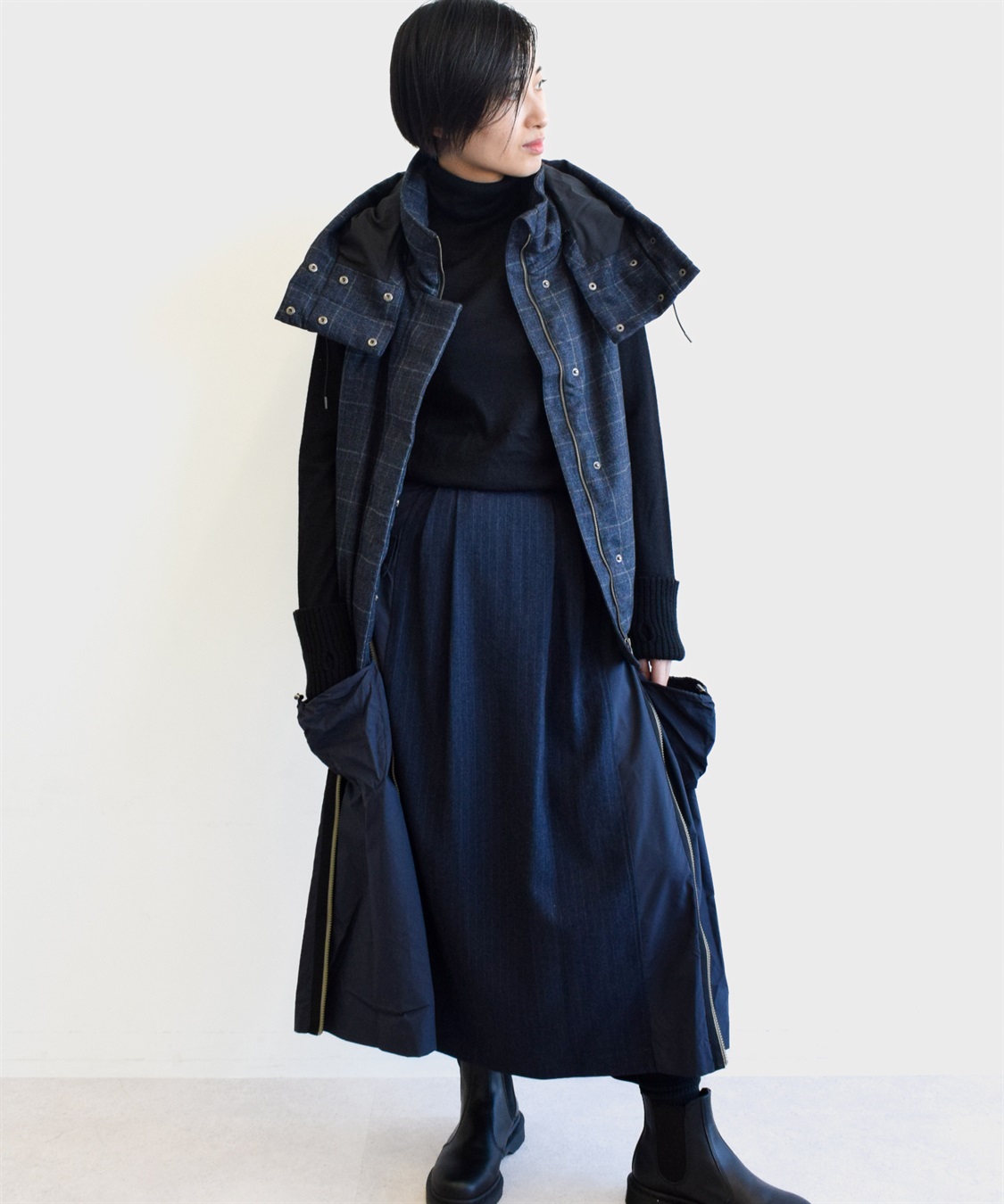 ATSURO TAYAMA 中綿入りチェック柄ブルゾン_sub_15