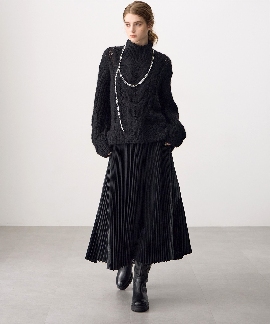 archivio 黒 プリーツスカート ダブルボタン archivio 黒 プリーツスカート ダブルボタン archivio 黒 プリーツ