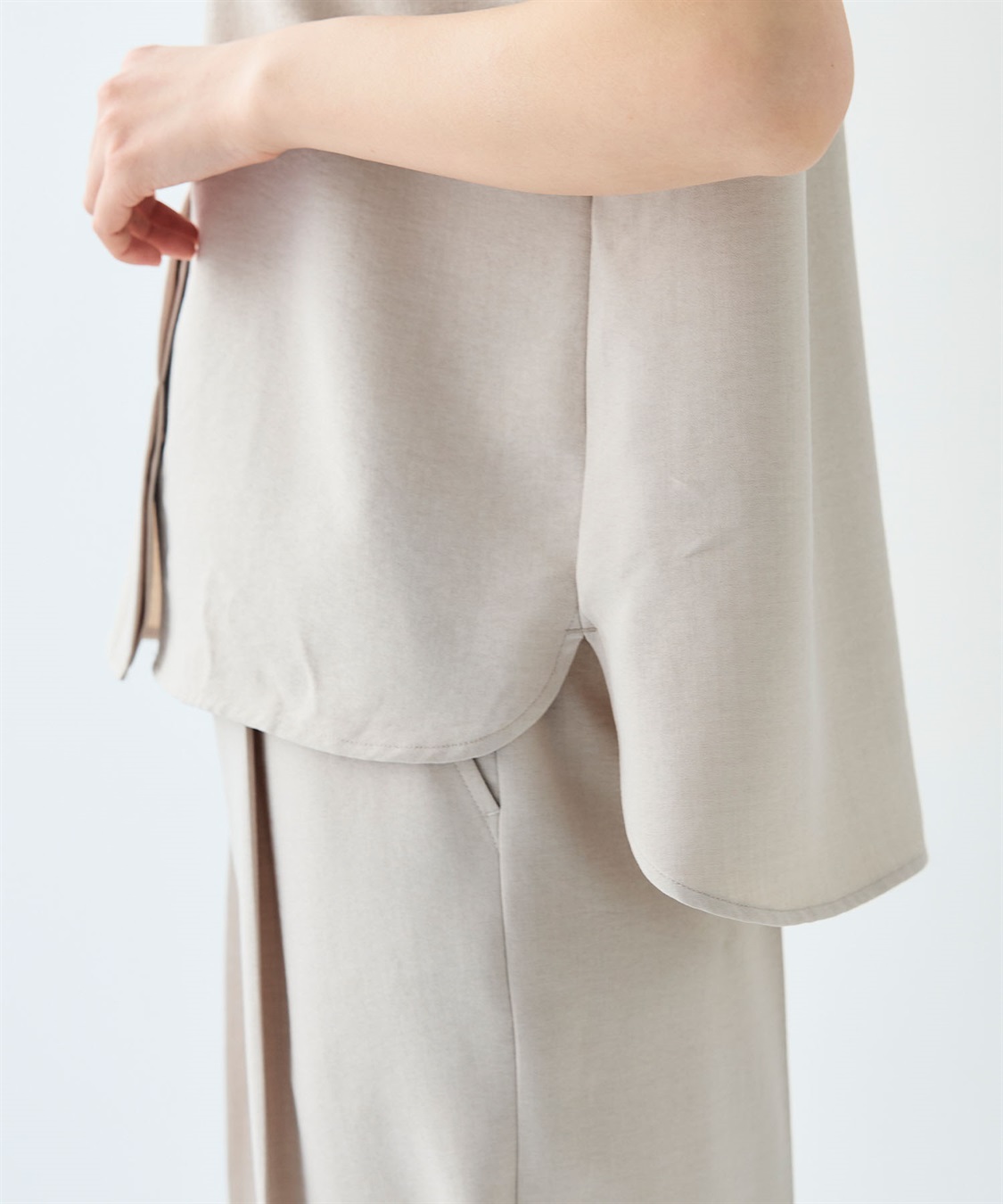 CROSS FUNCTION 【メディア掲載】《シワになりにくい》サマナチュラバンドカラーブラウス【CF/クロスファンクション】_sub_27