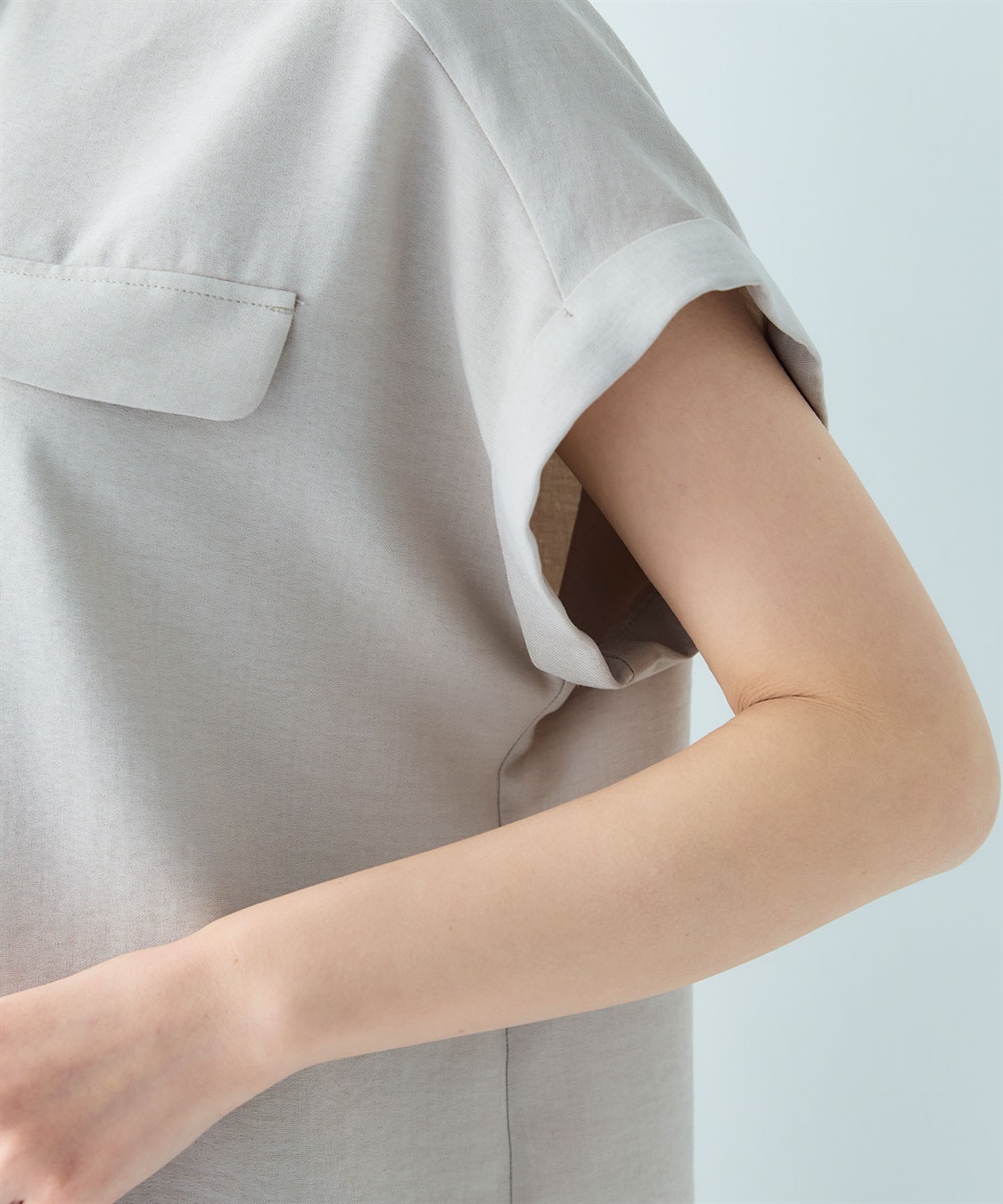 CROSS FUNCTION 【メディア掲載】《シワになりにくい》サマナチュラバンドカラーブラウス【CF/クロスファンクション】_sub_28