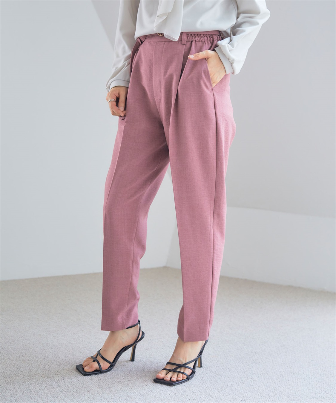 CROSS FUNCTION 【メディア掲載】《UVカット》サマナチュラセンタープレステーパードパンツ【CF/クロスファンクション】_sub_22