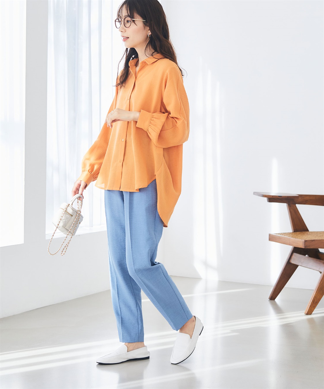 CROSS FUNCTION 【メディア掲載】《UVカット》サマナチュラセンタープレステーパードパンツ【CF/クロスファンクション】_sub_24