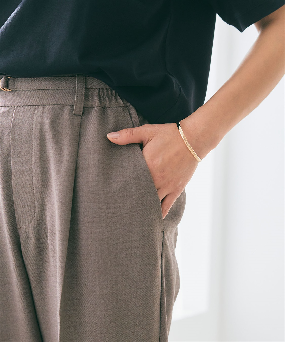 CROSS FUNCTION 【メディア掲載】《UVカット》サマナチュラセンタープレステーパードパンツ【CF/クロスファンクション】_sub_26