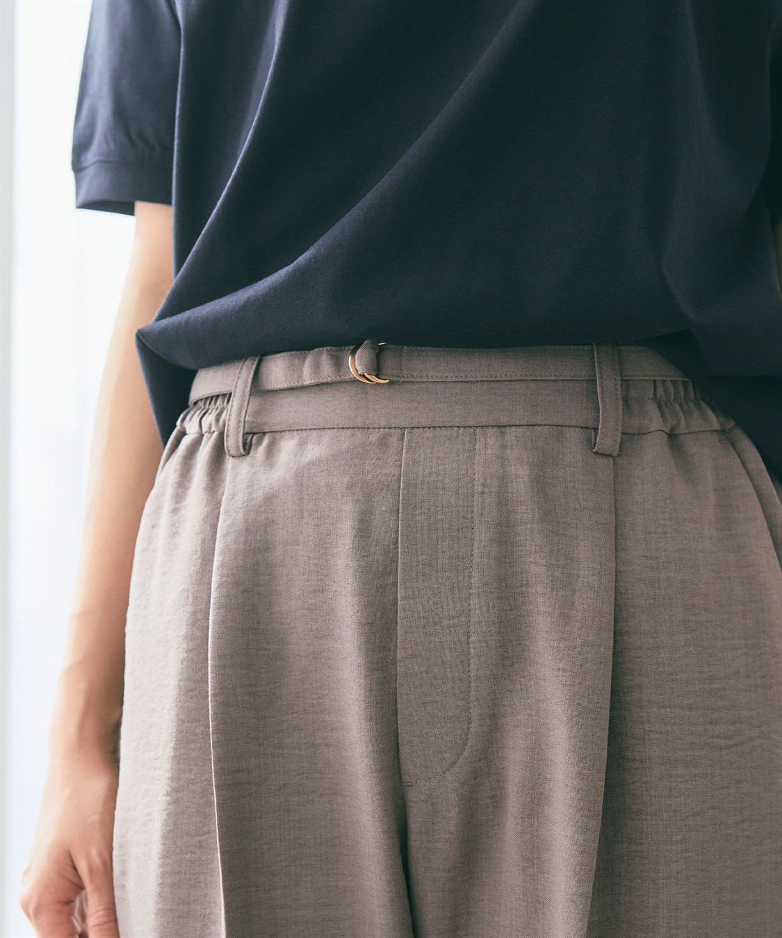 CROSS FUNCTION 【メディア掲載】《UVカット》サマナチュラセンタープレステーパードパンツ【CF/クロスファンクション】_sub_27