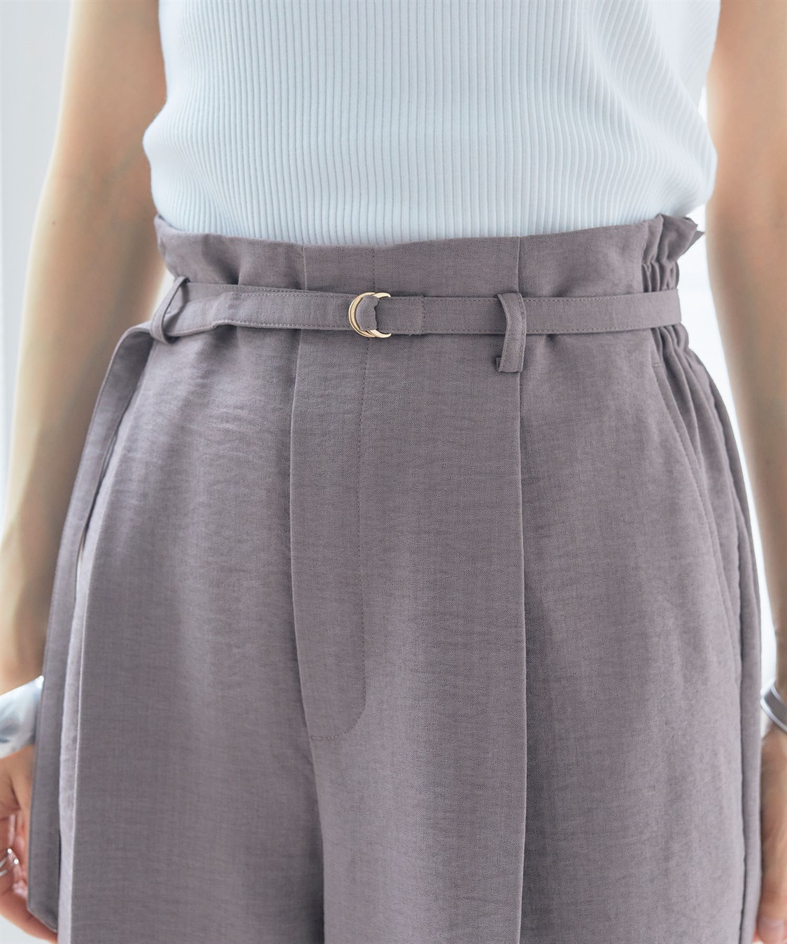 CROSS FUNCTION 【メディア掲載】《UVカット》サマナチュラセンタープレスワイドストレートパンツ【CF/クロスファンクション】_sub_25