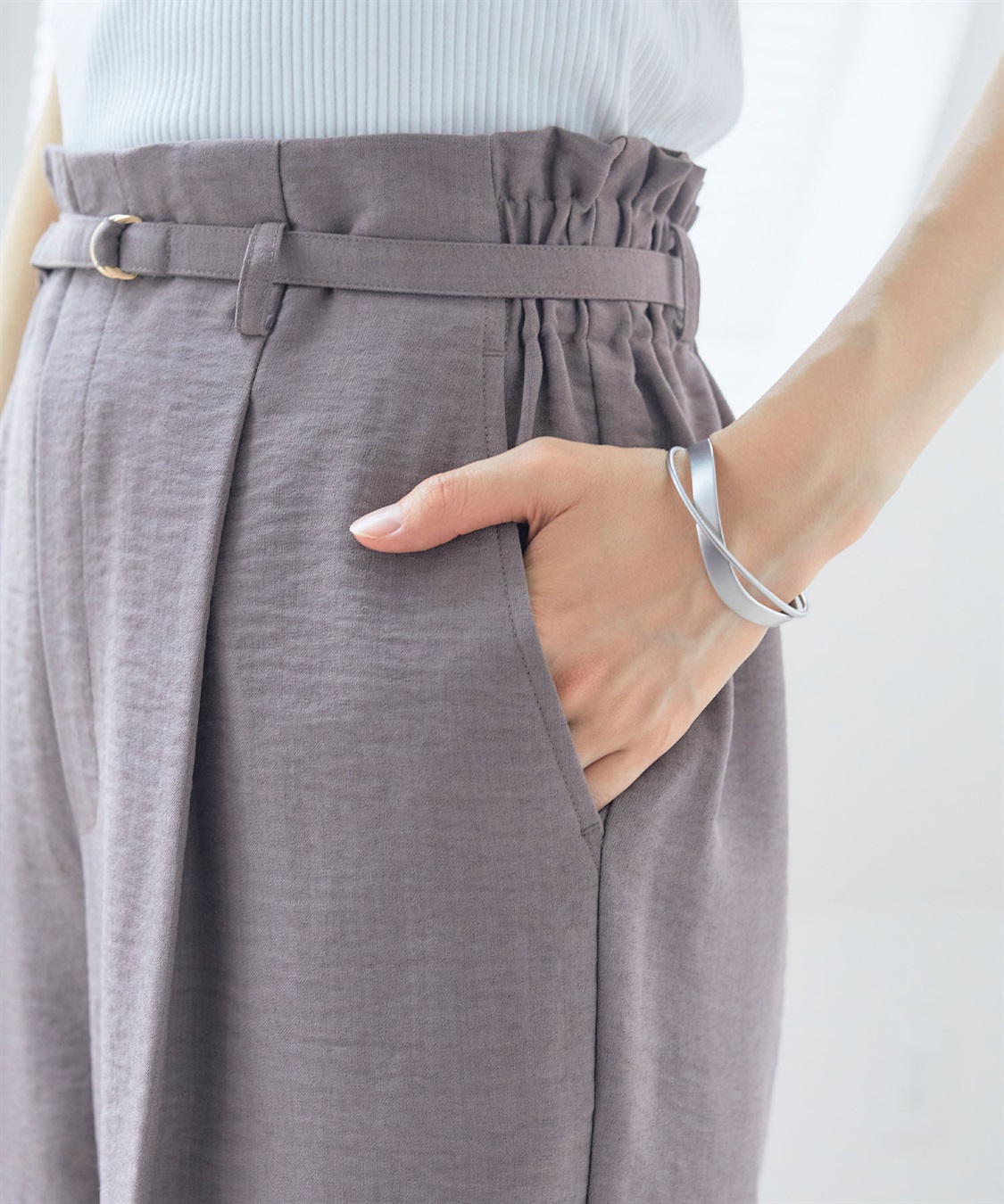 CROSS FUNCTION 【メディア掲載】《UVカット》サマナチュラセンタープレスワイドストレートパンツ【CF/クロスファンクション】_sub_26