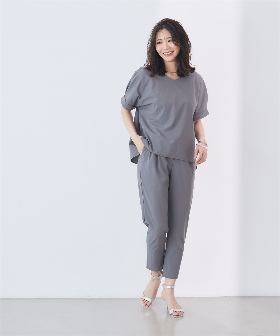 CROSS FUNCTION 《撥水》ハジクションタックイージーテーパードパンツ【CF/クロスファンクション】_sub_10