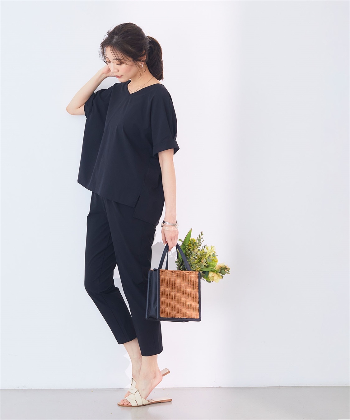 CROSS FUNCTION 《撥水》ハジクションタックイージーテーパードパンツ【CF/クロスファンクション】_sub_16