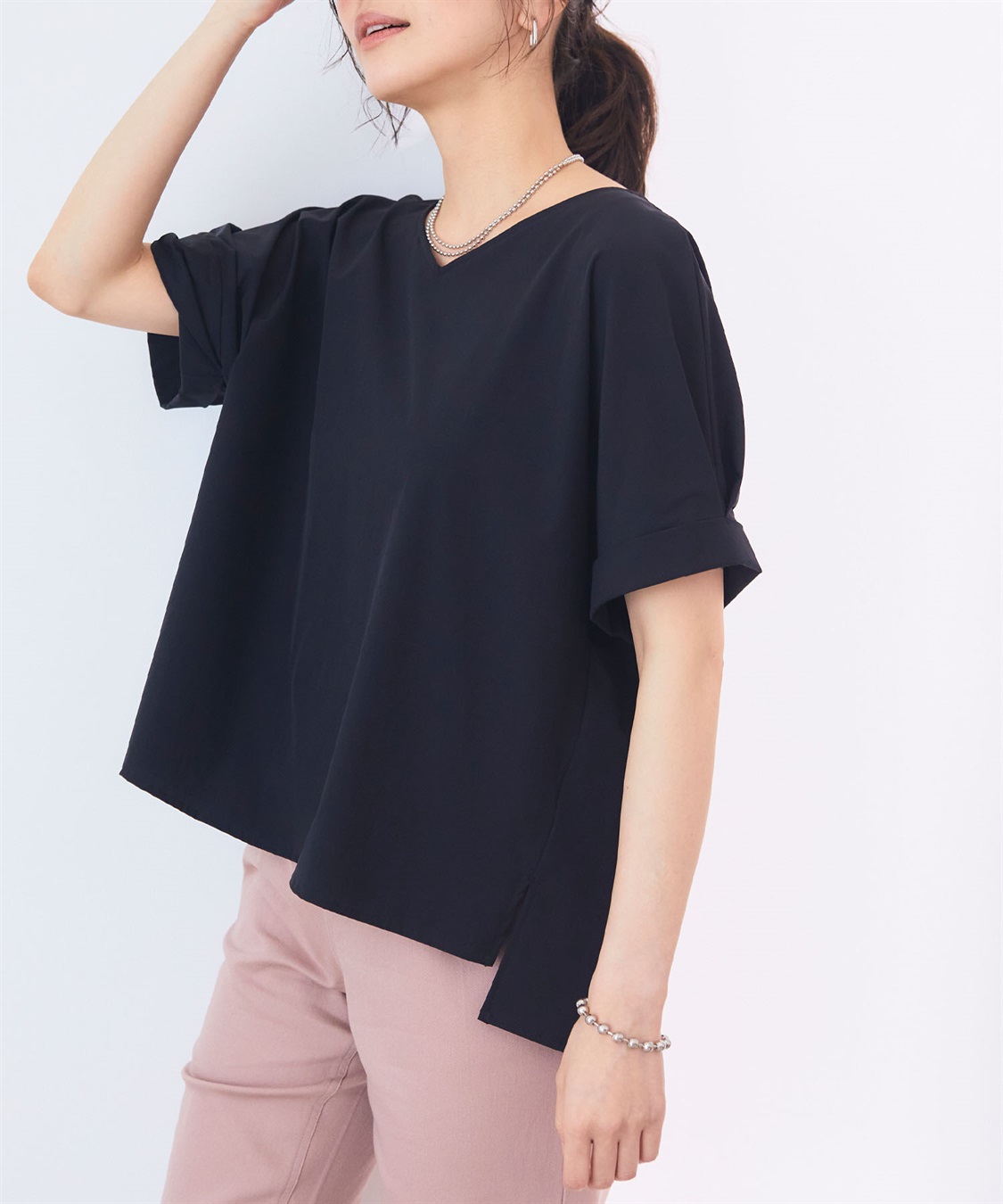 CROSS FUNCTION 《撥水》ハジクション袖タックブラウス【CF/クロスファンクション】_sub_4