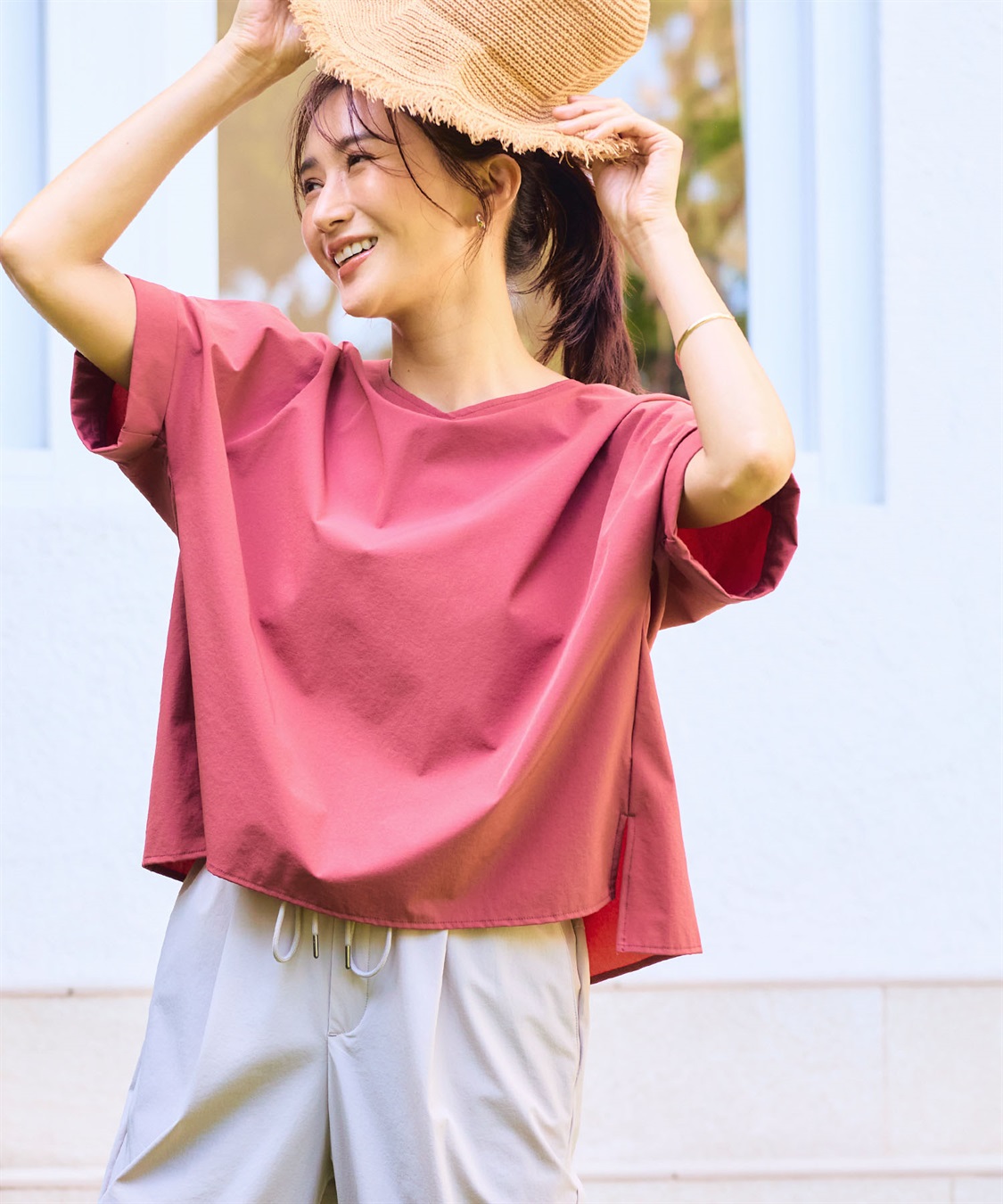 CROSS FUNCTION 《撥水》ハジクション袖タックブラウス【CF/クロスファンクション】_sub_5