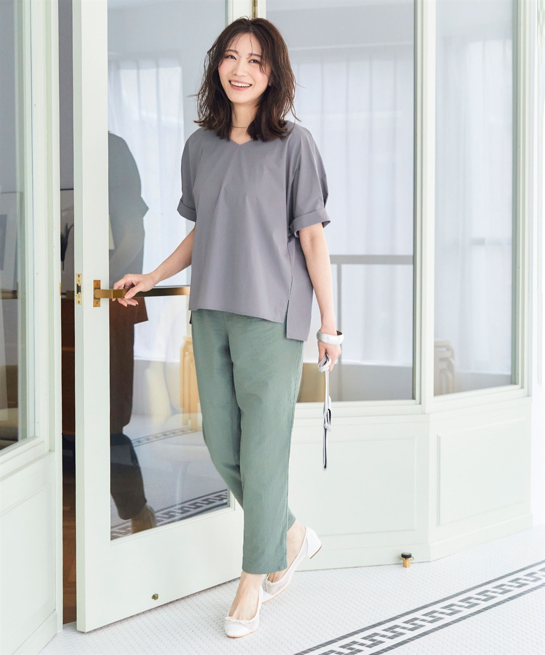 CROSS FUNCTION 《撥水》ハジクション袖タックブラウス【CF/クロスファンクション】_sub_12