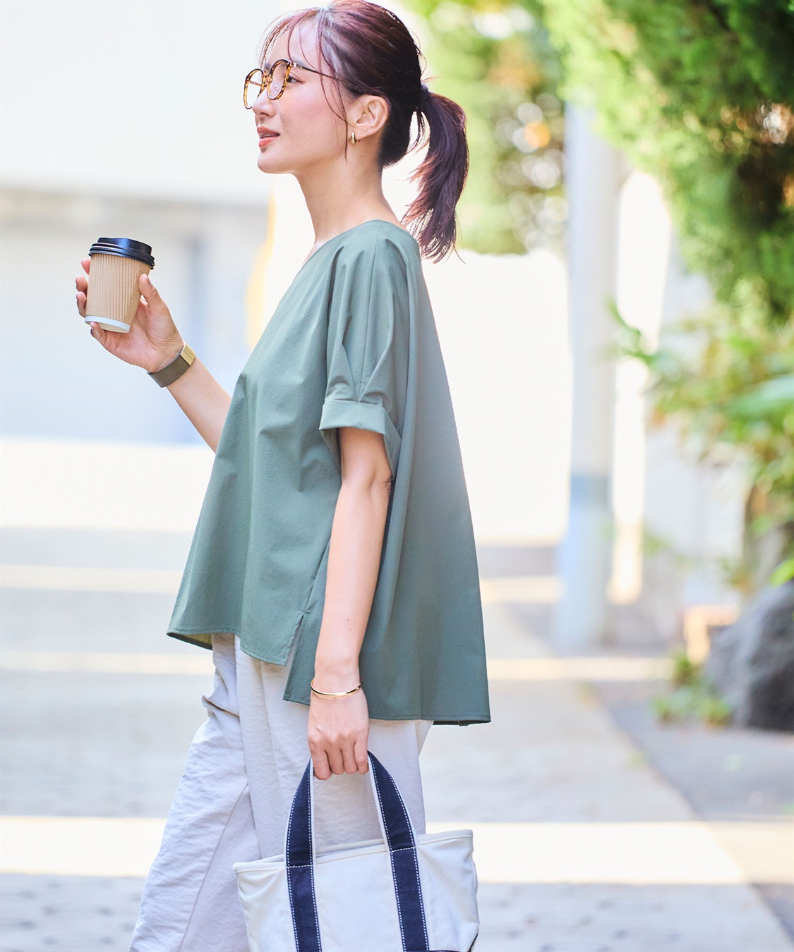 CROSS FUNCTION 《撥水》ハジクション袖タックブラウス【CF/クロスファンクション】_sub_13