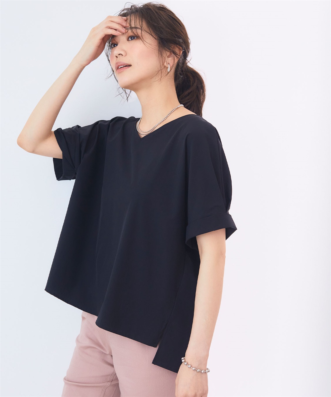 CROSS FUNCTION 《撥水》ハジクション袖タックブラウス【CF/クロスファンクション】_sub_17