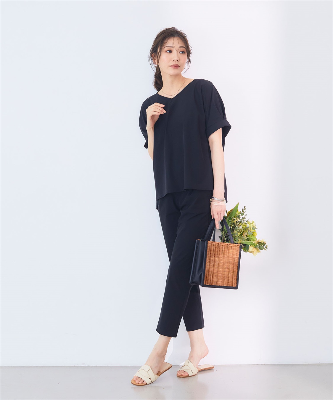 CROSS FUNCTION 《撥水》ハジクション袖タックブラウス【CF/クロスファンクション】_sub_19