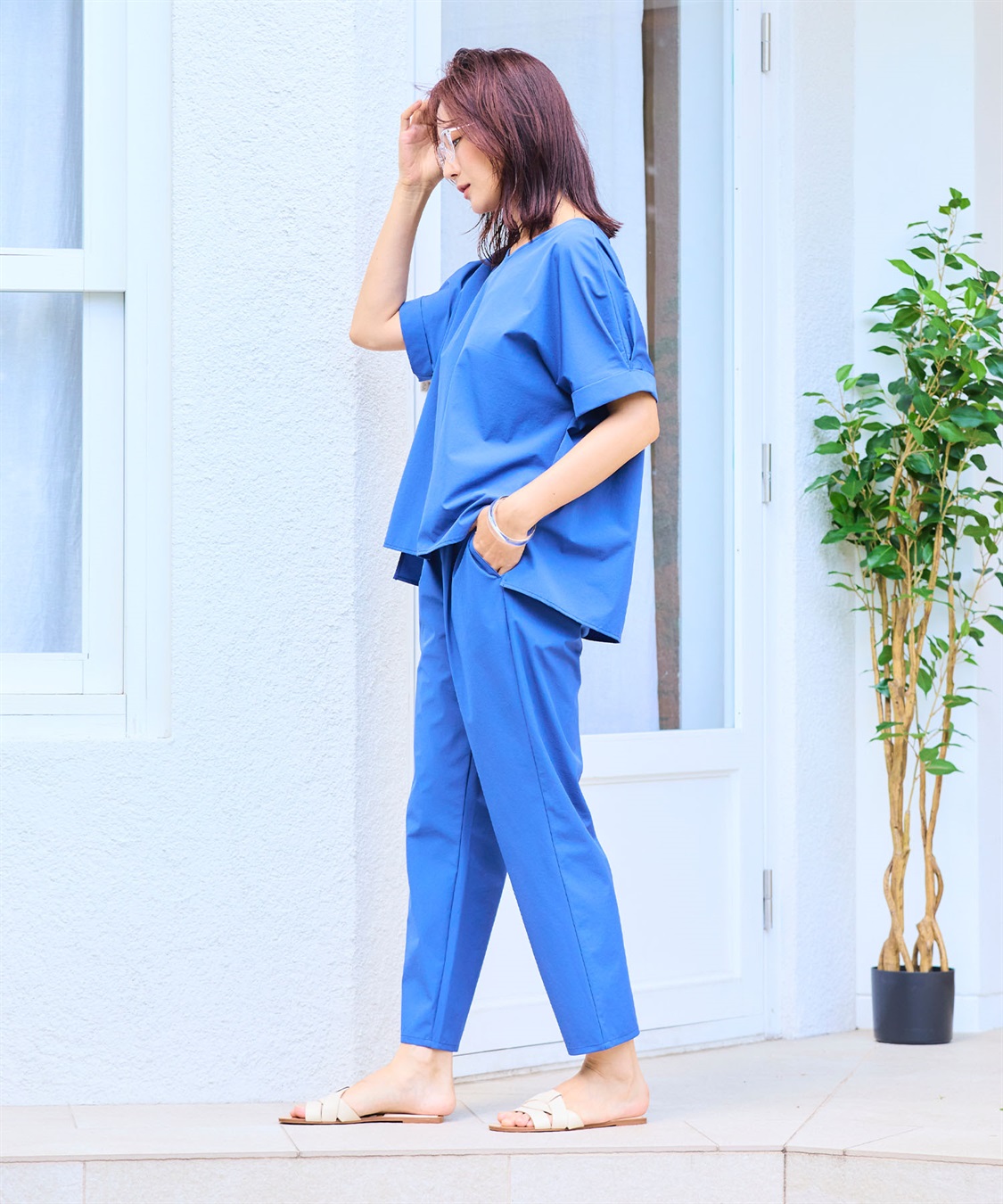 CROSS FUNCTION 《撥水》ハジクション袖タックブラウス【CF/クロスファンクション】_sub_24