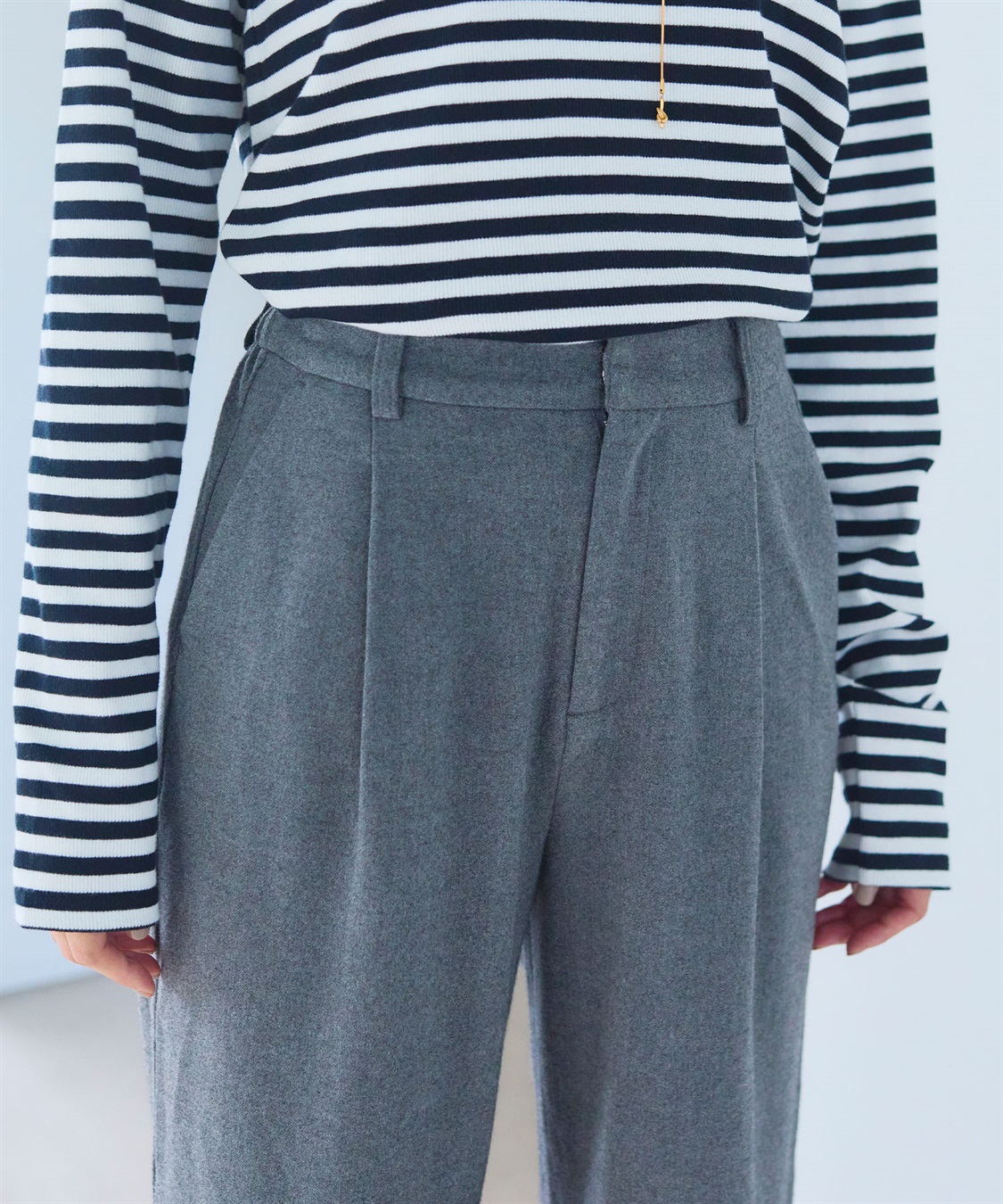 CROSS FUNCTION 《ストレッチ》エブ楽 ウールライクタックワイドパンツ【CF/クロスファンクション】_sub_11