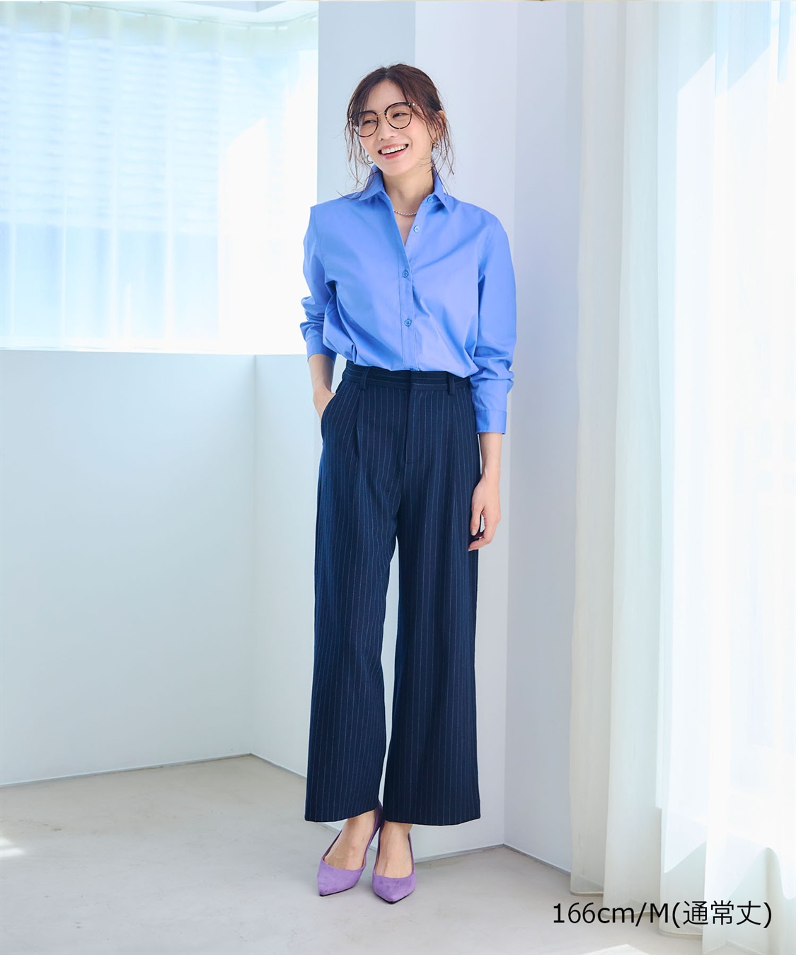 CROSS FUNCTION 《ストレッチ》エブ楽 ウールライクタックワイドパンツ【CF/クロスファンクション】_sub_13