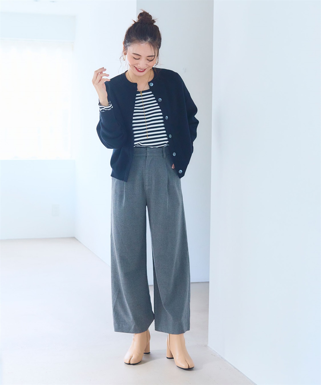 CROSS FUNCTION 《ストレッチ》エブ楽 ウールライクタックワイドパンツ【CF/クロスファンクション】_sub_18