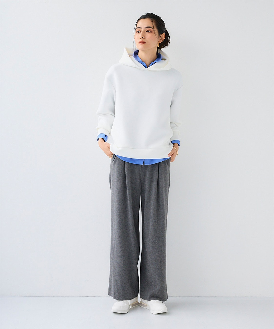 CROSS FUNCTION 《ストレッチ》エブ楽 ウールライクタックワイドパンツ【CF/クロスファンクション】_sub_21