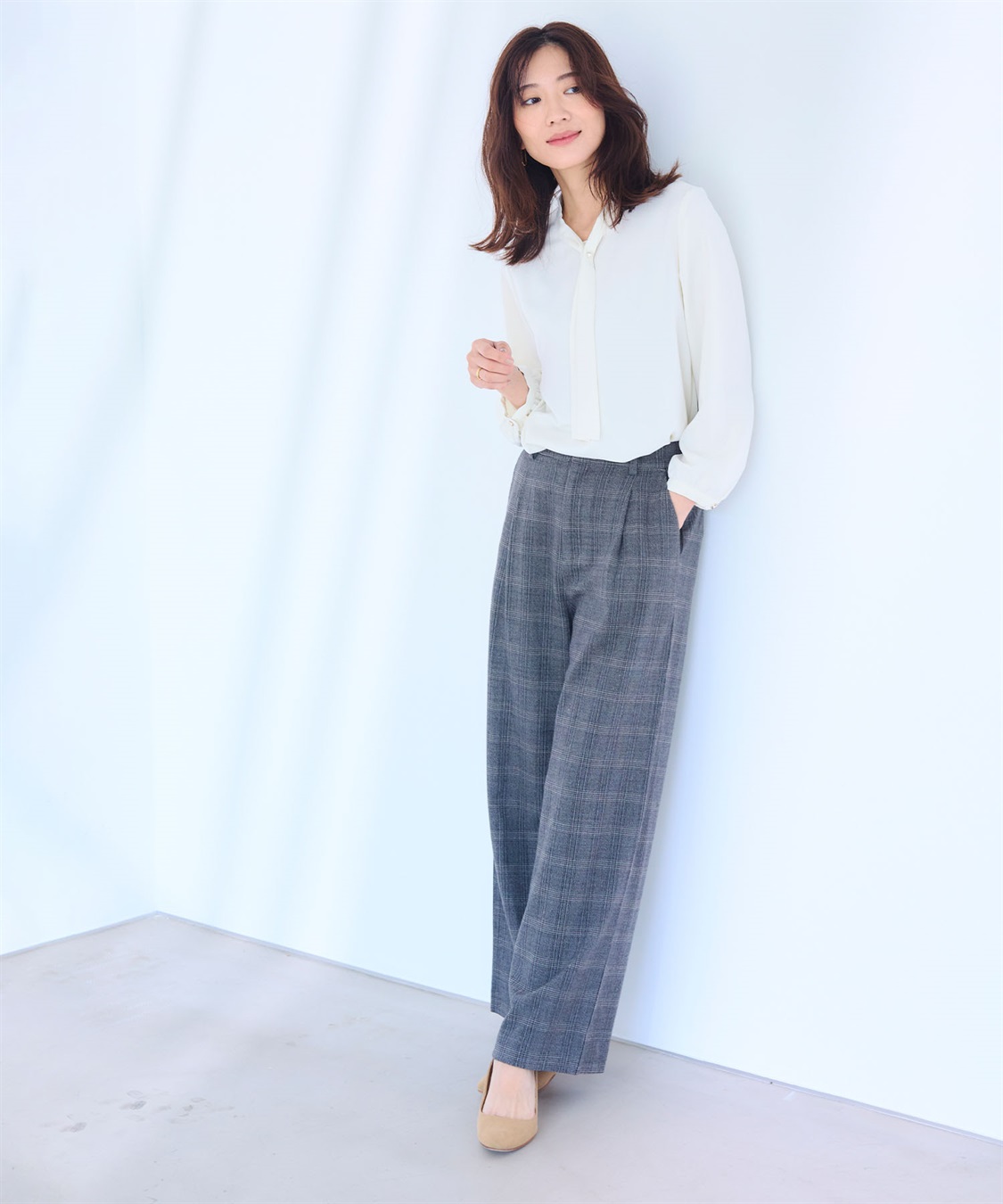 CROSS FUNCTION 《ストレッチ》エブ楽 ウールライクタックワイドパンツ【CF/クロスファンクション】_sub_27