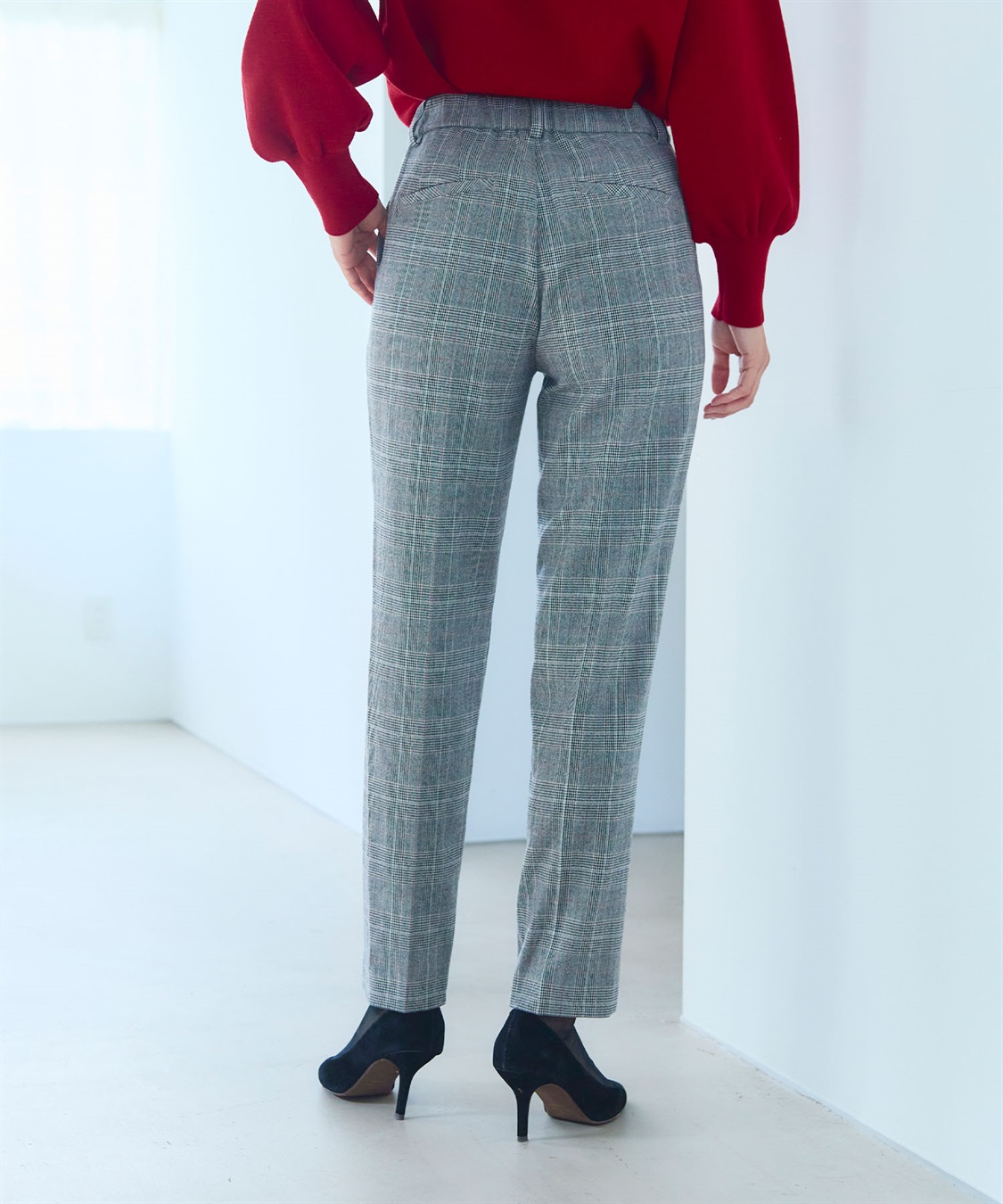 CROSS FUNCTION 《ストレッチ》エブ楽 ウールライクセンタープレステーパードパンツ【CF/クロスファンクション】_sub_17