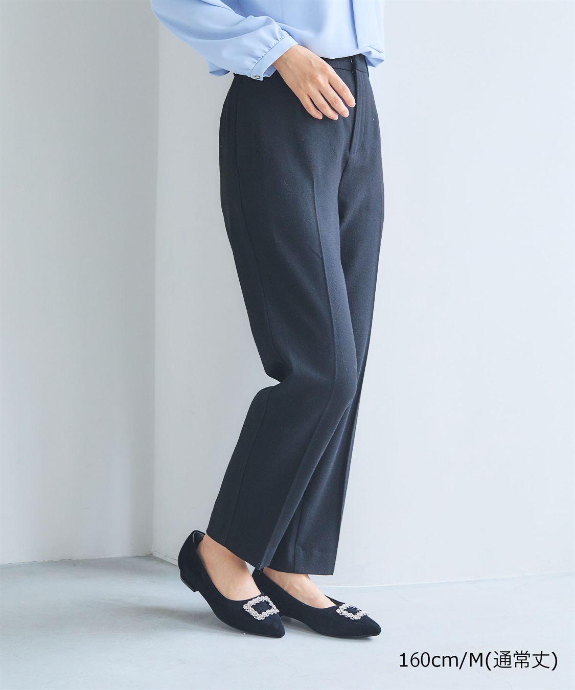 CROSS FUNCTION 《ストレッチ》エブ楽 ウールライクセンタープレステーパードパンツ【CF/クロスファンクション】_sub_19