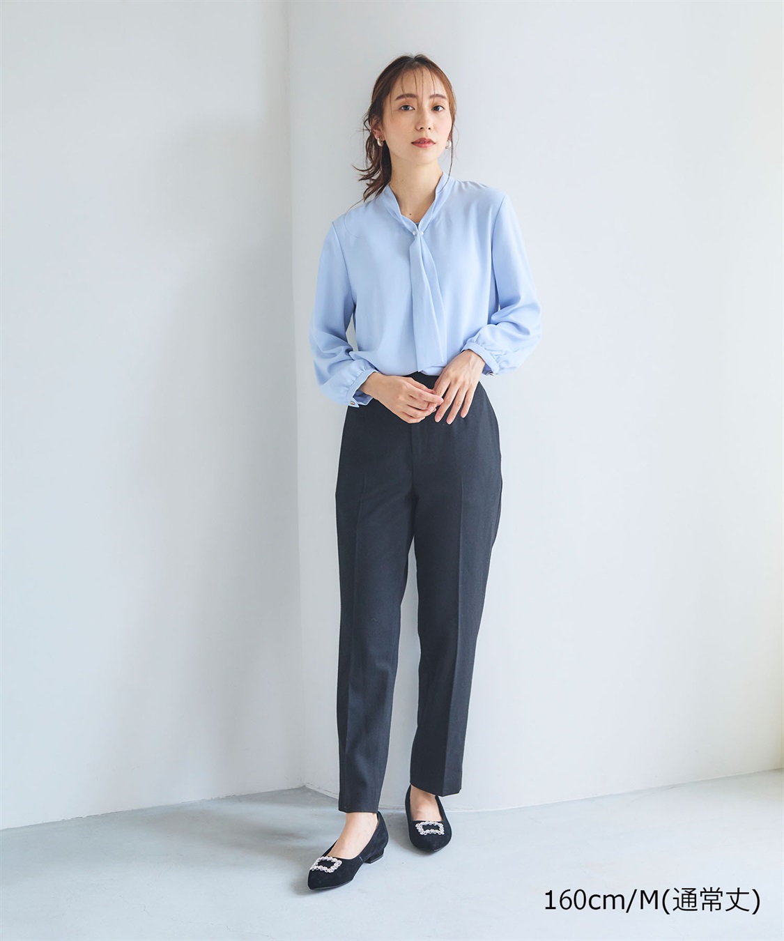 CROSS FUNCTION 《ストレッチ》エブ楽 ウールライクセンタープレステーパードパンツ【CF/クロスファンクション】_sub_20