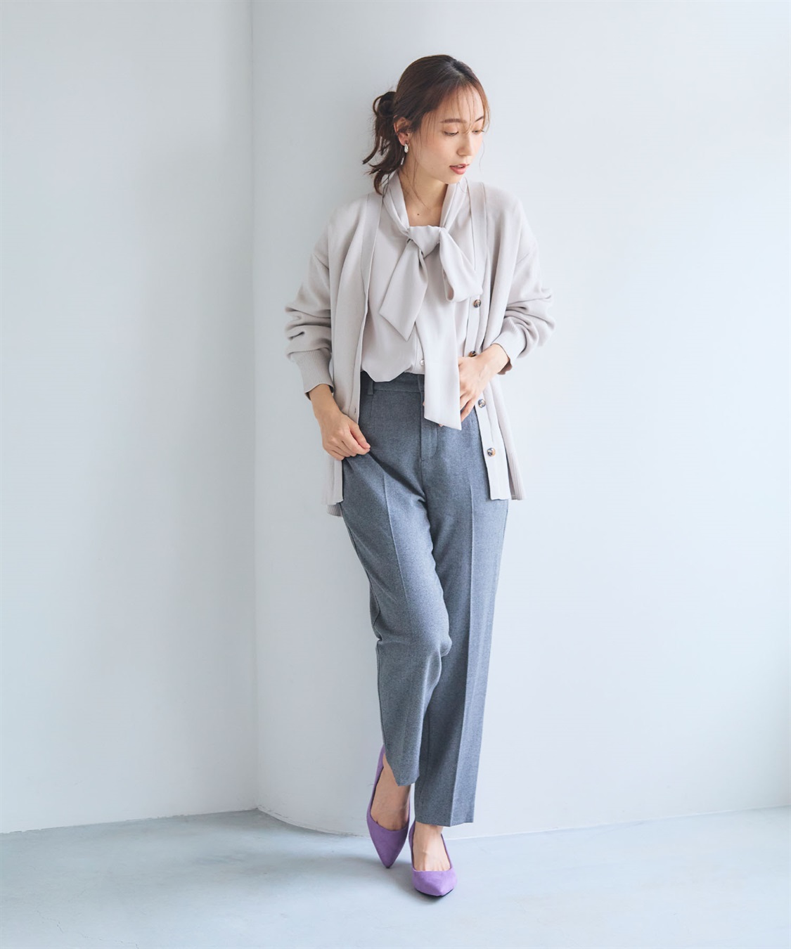 CROSS FUNCTION 《ストレッチ》エブ楽 ウールライクセンタープレステーパードパンツ【CF/クロスファンクション】_sub_22