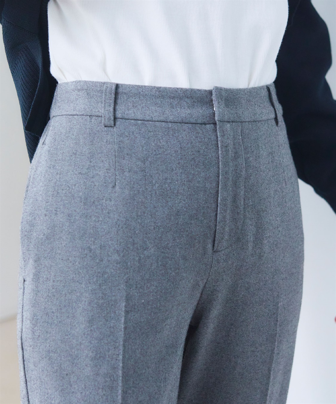 CROSS FUNCTION 《ストレッチ》エブ楽 ウールライクセンタープレステーパードパンツ【CF/クロスファンクション】_sub_27